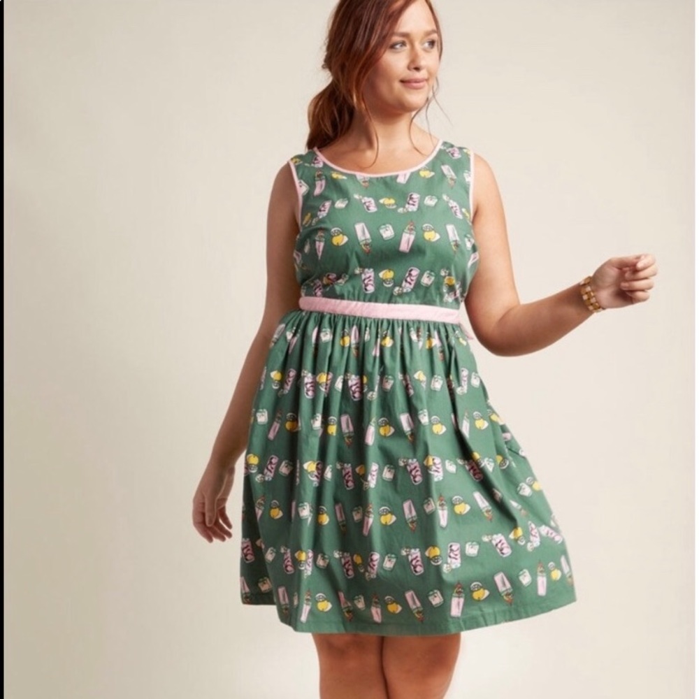 ModCloth XL-Aglow in the moment -A-Line dress